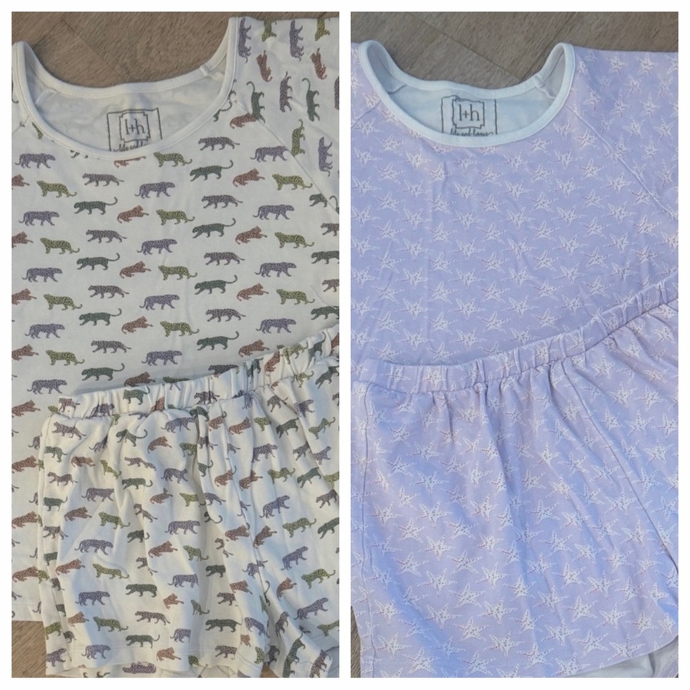 2 sets of Lila and Hayes girls pajamas